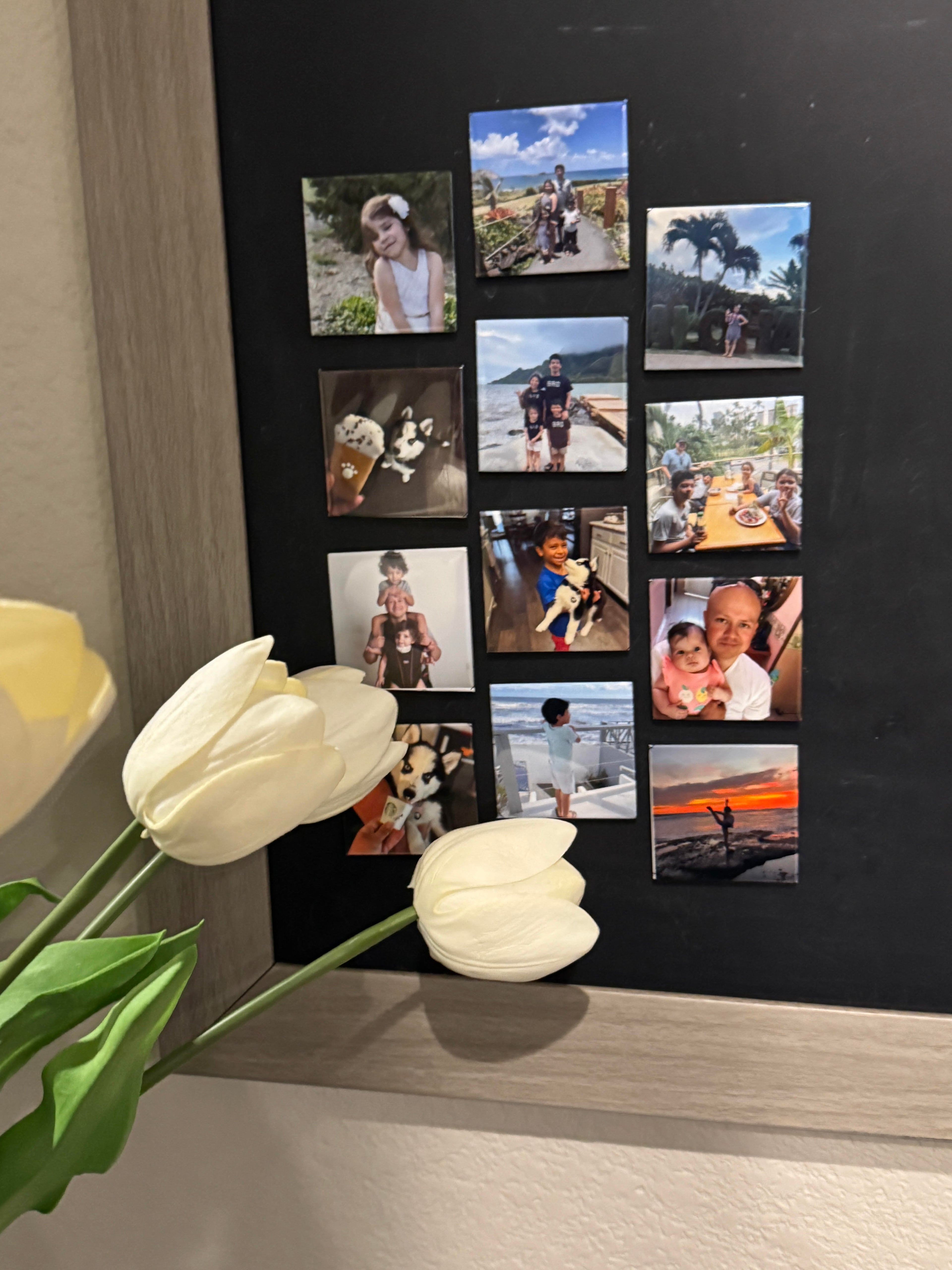 2"x 2" Custom Photo Magnets - 9 Count